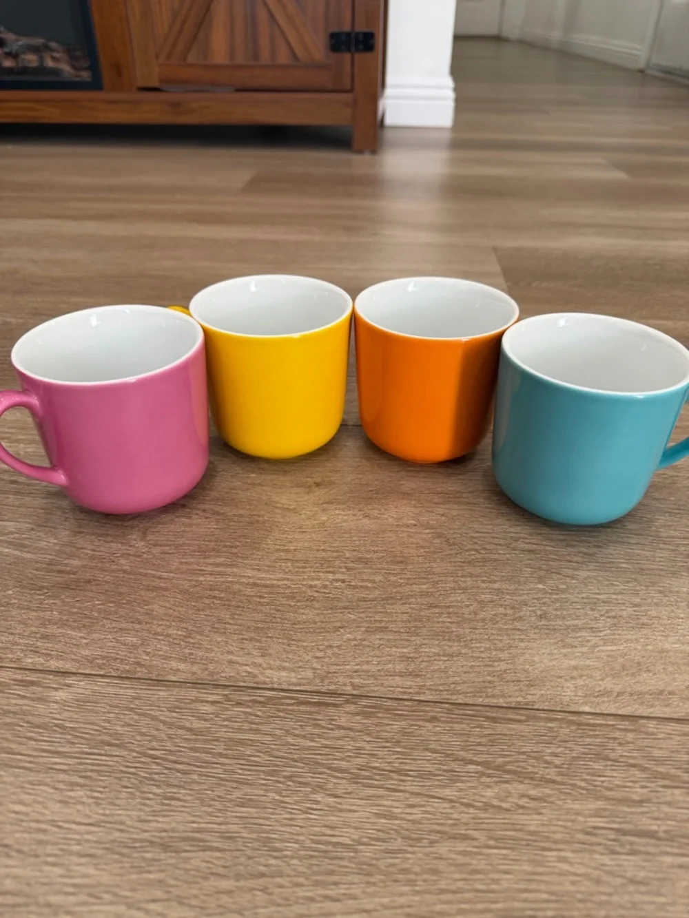 Dibbern Schönwald Germany Colorful Mug Set of 4 Porcelain Coffee Cups Modern - Picture 4 of 12